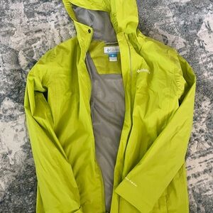 Columbia Bright Green Waterproof Jacket